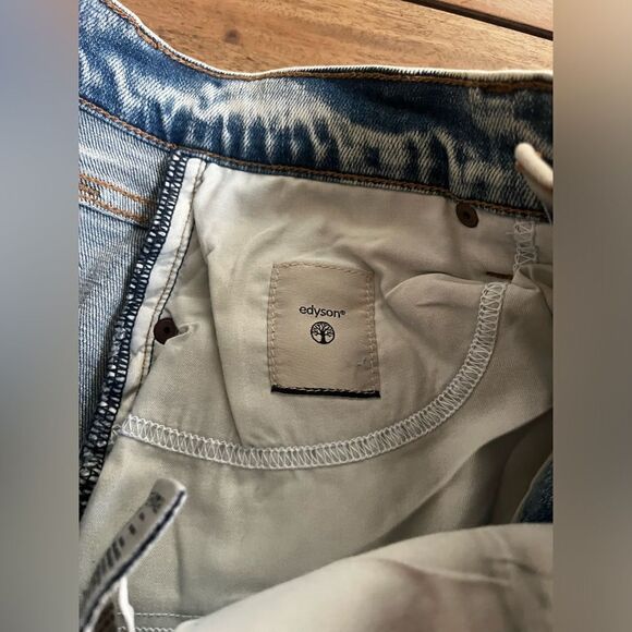Edyson DELON  Denim high-rise Distressed Shorts; Size 27 NWT! 2 pairs to sell! - Picture 8 of 10